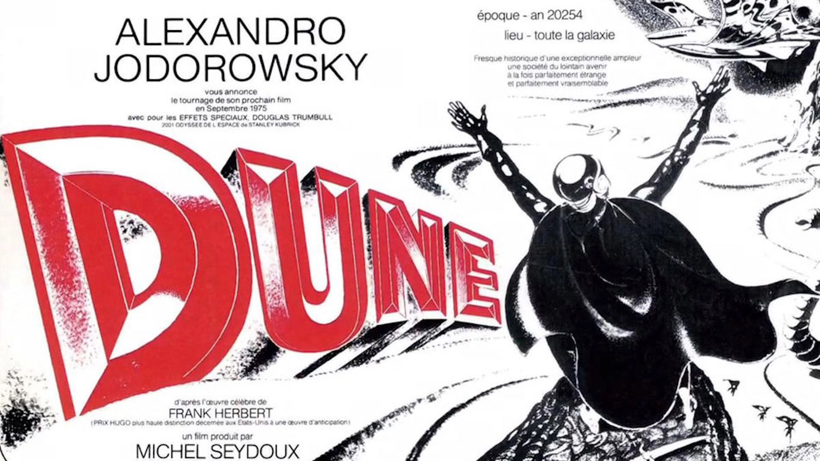 Un film Dune avec Mick Jagger, Orson Welles et Salvador Dalí au casting : pourquoi (oui POURQUOI ) le projet fou d’Alejandro Jodorowksy n’a jamais vu le jour ?