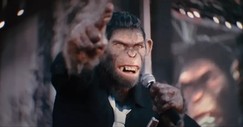 Ceci n’est pas une hallu, c’est un biopic où Robbie Williams est joué par… un singe en CGI