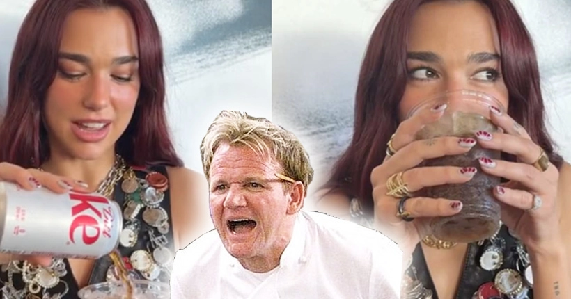 Le chef Gordon Ramsay ne valide pas (du tout) le mocktail chelou de Dua Lipa