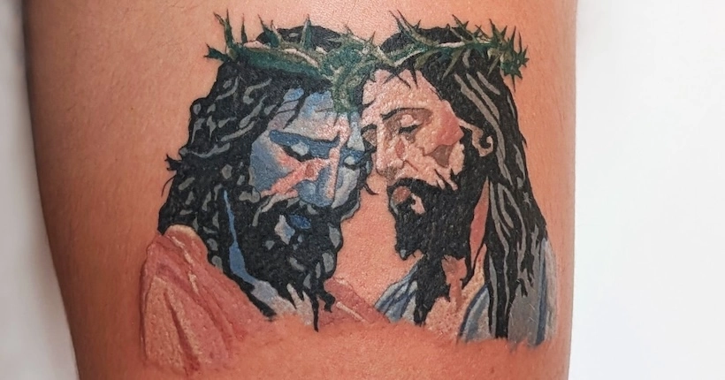 Madones colorées et christs maquillés : le tatouage catho mais pas trop de Lady Blasphemy