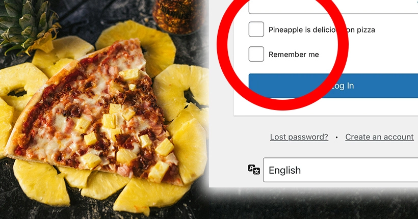 Ce site vous bloque l’accès si vous refusez de dire… que l’ananas est délicieux sur la pizza