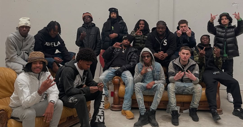 <p>Photo issus du compte Instagram de @ghostkillertrack et réunissant tous les participants du cypher.</p>
