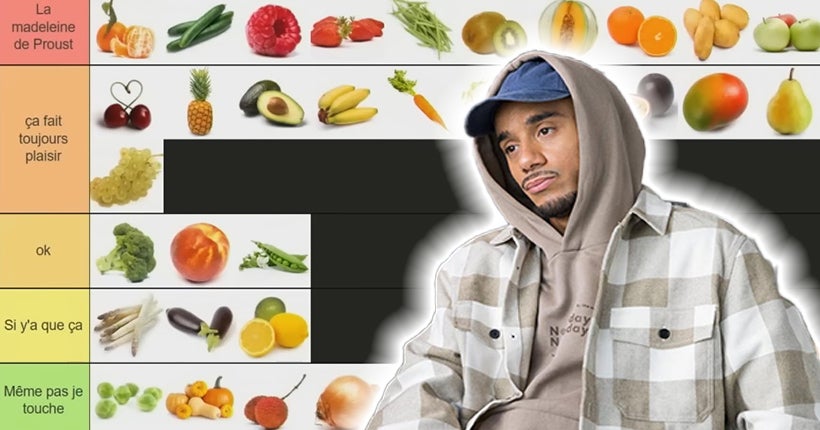 Urgent : Mister V vient de d&eacute;voiler sa tier list des fruits et l&eacute;gumes