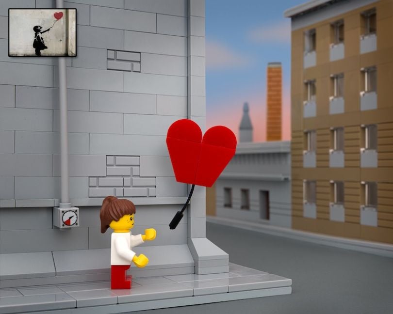 "Balloon girl" (Crédit : Jeff Friesen pour The brick fantastic)