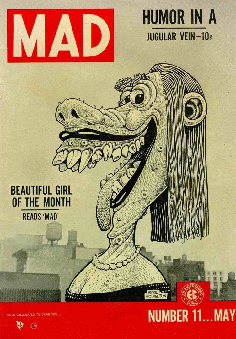 La une célèbre du numéro 11 de MAD, magazine qui a inspiré tant de dessinateurs