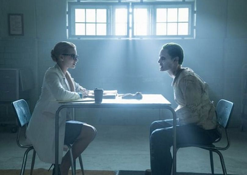 Harley Quinn (Margot Robbie) et le Joker (Jared Leto) sur le tournage de Suicide Squad (Photo : Clay Enos)