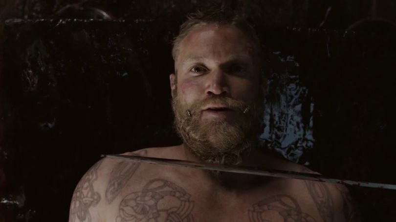 Le viking Leif juste avant son sacrifice.