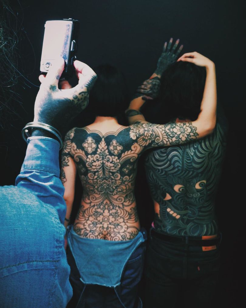 Deux dos réalisés par Guy Le Tattooer, qui a remporté le troisième prix de la catégorie meilleur dos ou intégral en 2016. (© Instagram @meiwahtattoo)