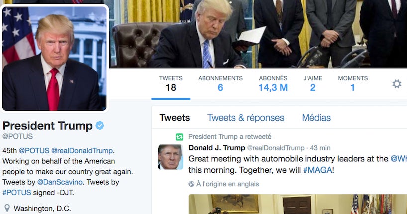 Un bug de Twitter a abonné 560 000 personnes au compte présidentiel de Trump