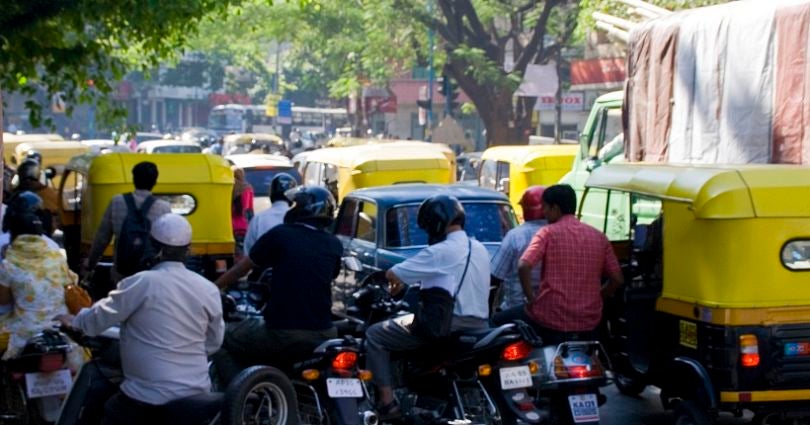 L'heure de pointe à Bangalore (©Eirik Refsdal/Flickr)