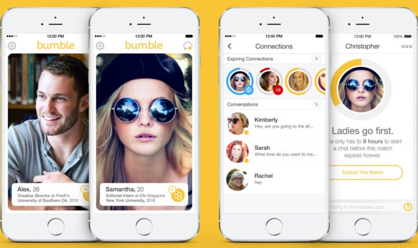 Bumble, le premier pas pour les femmes - 15 applications pour remplacer Tinder - Elle