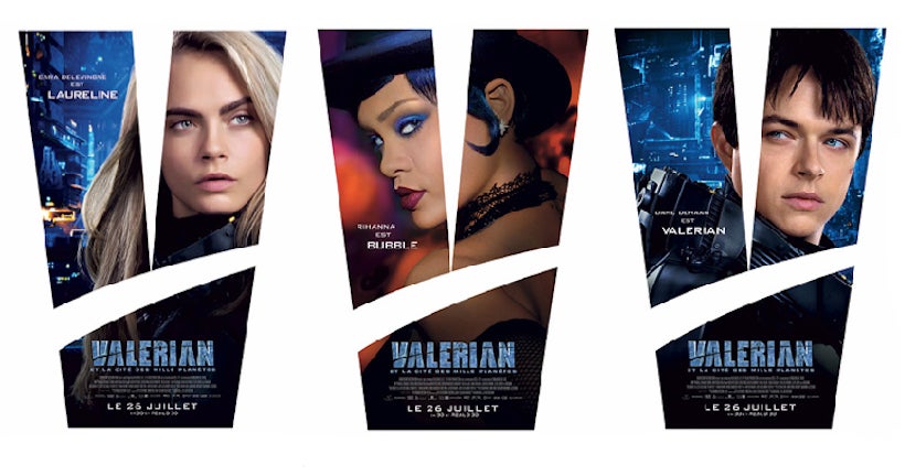 En images : les affiches (très prometteuses) de Valérian avec Rihanna, Cara Delevingne et Dane DeHaan