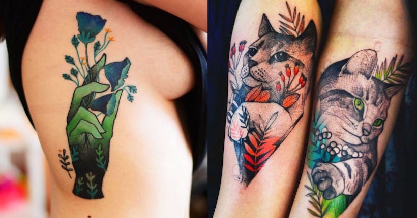 En images : les tatouages bucoliques et psychédéliques de Joanna Swirska