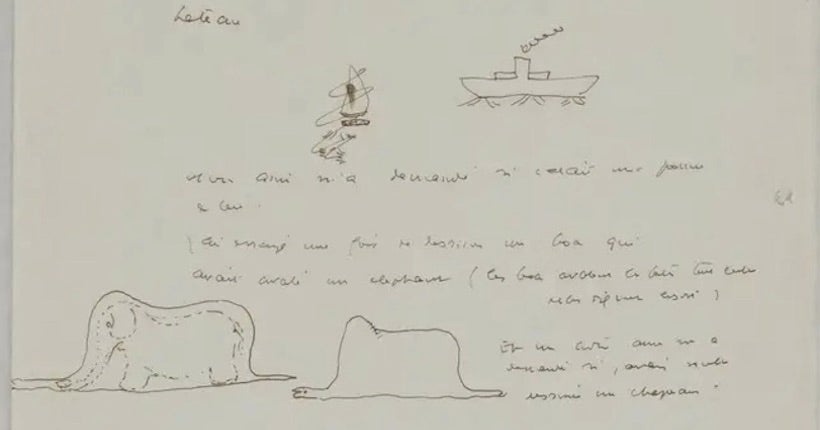 Trois dessins inédits de Saint-Exupéry du Petit Prince ont été retrouvés
